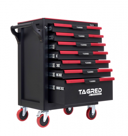 Dulap scule echipat si neechipat - Dulap pentru scule atelier cu 7 sertare gol neechipat (TA234)