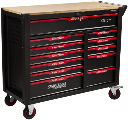 Scule Atelier Auto - Dulap scule 541 piese, 12 sertare, otel, unelte CrV, roti cu frana, 1120x480x995 mm (KD1071)