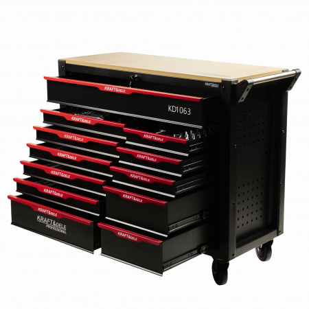 Dulap scule echipat si neechipat - Dulap scule profesional atelier 12 sertare echipat 479piese (KD1063)
