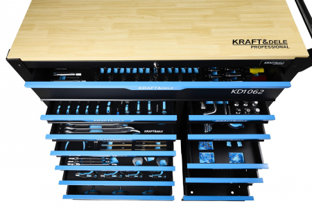 Dulap scule profesional atelier 12 sertare echipat 501piese (KD1062) [2]