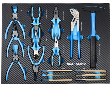 Dulap scule profesional atelier 12 sertare echipat 501piese (KD1062) [9]