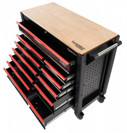 Dulap scule echipat si neechipat - Dulap scule profesional atelier 12 sertare XXL 298 piese (TA180)