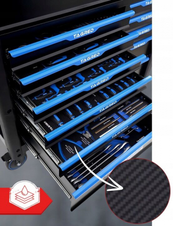 Dulap scule profesional atelier 12 sertare XXL echipat 713 piese (TA192) [10]