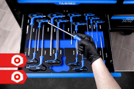 Dulap scule profesional atelier 12 sertare XXL echipat 713 piese (TA192) [6]