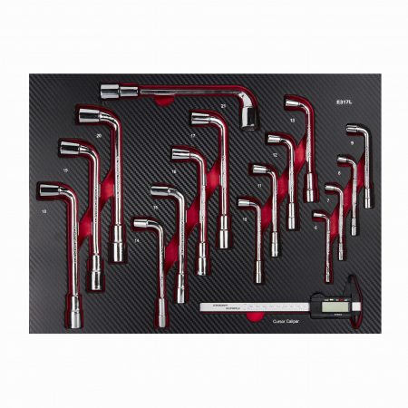 Dulap scule profesional atelier 7 sertare  echipat 299 piese (KD1068) [4]