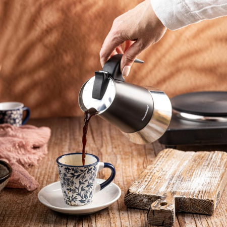 Espressor moka  4 cesti din otel inoxidabil (KB-7844) [10]