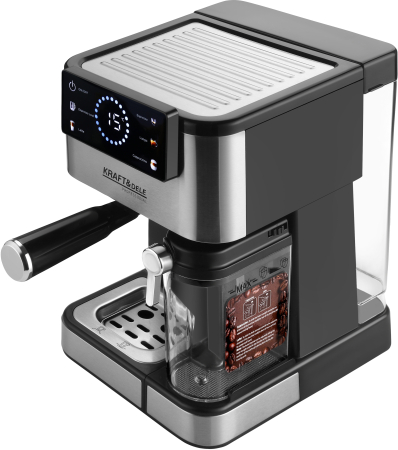 Espressor manual 1500W 20 bar cu PID afisaj LCD si spumare lapte (KD4292) [6]