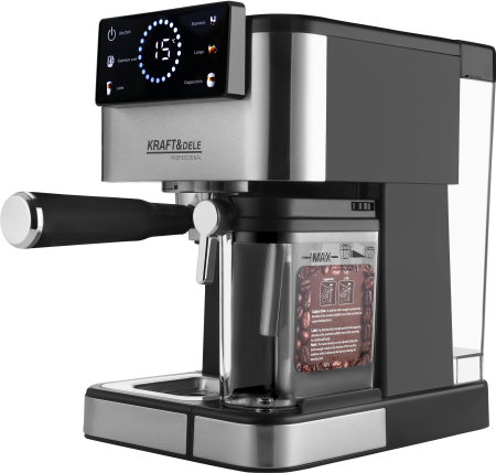 Espressor manual 1500W 20 bar cu PID afisaj LCD si spumare lapte (KD4292) [7]