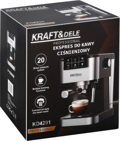 Espressor manual 1500W 20 bar cu PID si spumare lapte (KD4291) [19]