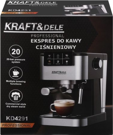 Espressor manual 1500W 20 bar cu PID si spumare lapte (KD4291) [14]