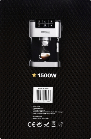 Espressor manual 1500W 20 bar cu PID si spumare lapte (KD4291) [15]
