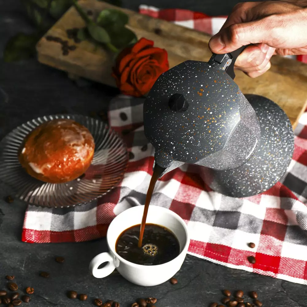 Espressor moka marmura gri 12 cesti (KB-7298) [5]