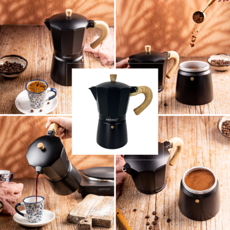 Espressor moka din aluminiu, capacitate 6 cesti (KH-1886) [6]