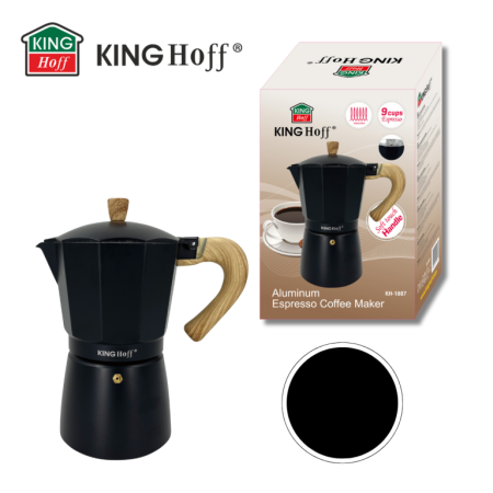Espressor moka din aluminiu, capacitate 9 cesti (KH-1887) [3]