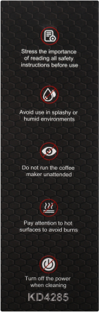 Espressor portabil 3in1 20bar 125W afisaj LED USB pentru cafea macinata si capsule (KD4285) [14]