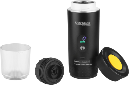 Espressor portabil 3in1 20bar 125W afisaj LED USB pentru cafea macinata si capsule (KD4285) [8]