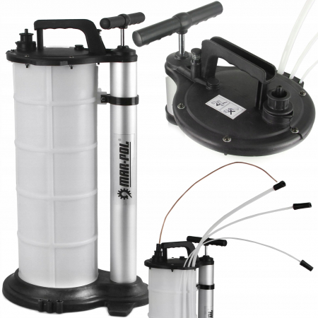 Pompa extras lichide - Extractor pompa manuala scos ulei 3 sonde 9 litri aspirat (M78306)