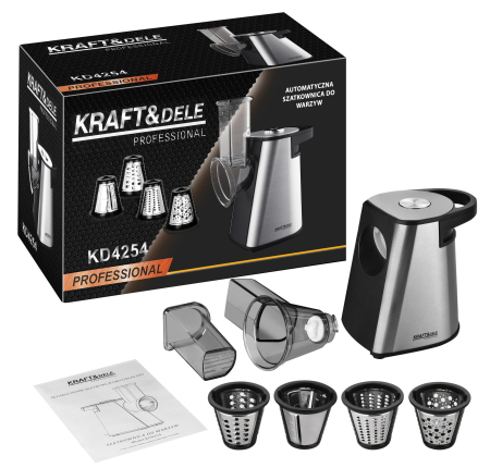 Altele - Feliator electric de legume 250 W pentru feliere, razuire si maruntire (KD4254)