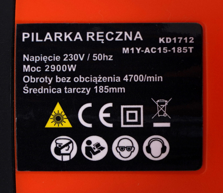 Ferastrau circular cu laser 290W 4700 rpm 185mm (KD1712) [13]