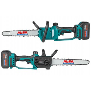 Ferastrau cu lant pe acumulator 12" 21V 4.0Ah, 2 acumulatori, 2 sine, 2 lanturi (ALCRH-21BL) [13]