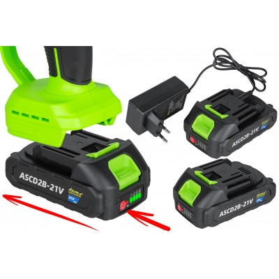 Ferastrau cu lant pe acumulator 21V 3.0Ah pentru crengi, sina 8" 20 cm (ASCD2B-21V) [5]