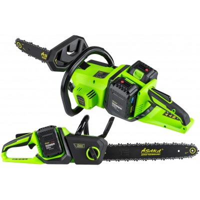 Ferastrau cu lant pe acumulator Asaka 16" 42V, include 2 acumulatori, 2 lanturi, 2 sine (ASCCS16-42V) [20]