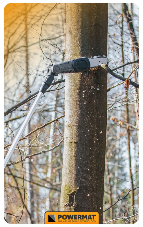 Ferastrau cu lant telescopic (emondor) cu acumulator 20V, 2Ah, lungime 172-240 cm, PM0744 (PM-APW-20C) [19]