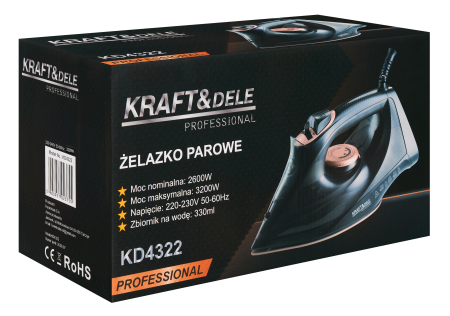 Fier de calcat cu abur 3200 W, rezervor 330 ml (KD4322) [15]