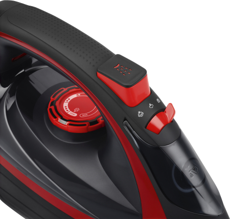 Fier de calcat fara fir 2600W, talpa ceramica, rezervor 450 ml, functie abur vertical (KD4320) [11]