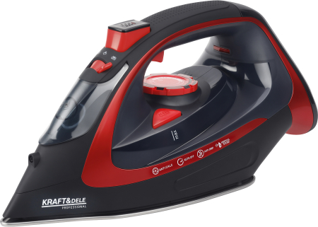 Fier de calcat fara fir 2600W, talpa ceramica, rezervor 450 ml, functie abur vertical (KD4320) [7]