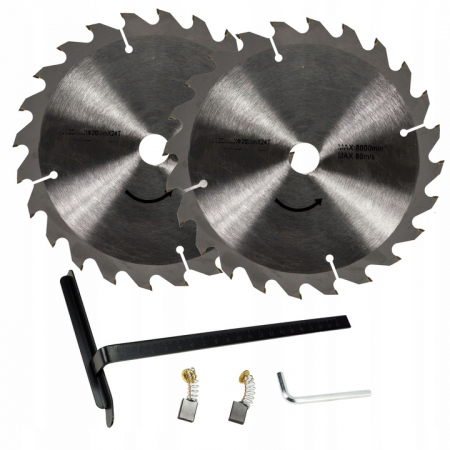 Fierastrau circular de mana cu laser 2 discuri 185mm (42352) [7]