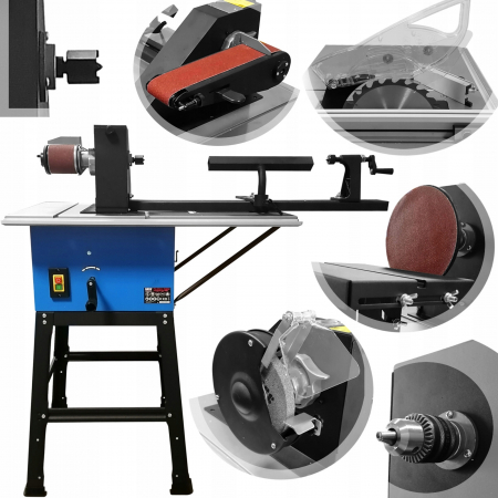 Fierastrau circular lemn cu masa 2500W multifunctional 6 in 1 strung polizor slefuitor (BP-4786) [0]