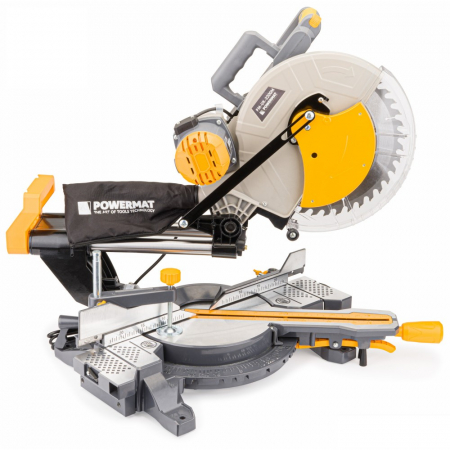 Fierastrau circular masina aparat debitat lemn 2200W 305mm debitator sanie glisare inclinare reglabila (PM0874) [3]