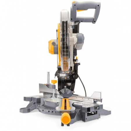 Fierastrau circular masina aparat debitat lemn 2200W 305mm debitator sanie glisare inclinare reglabila (PM0874) [4]