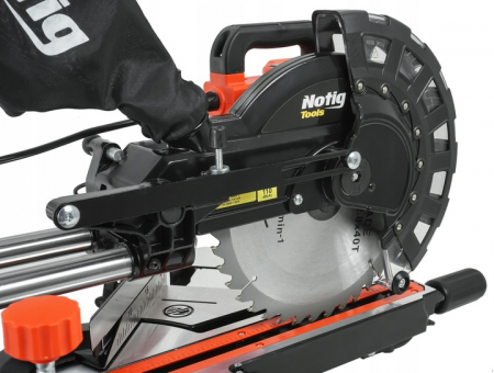 Fierastrau circular masina aparat debitat lemn 2200W debitator cu sanie glisare inclinare reglabila unghi (N4136) [10]