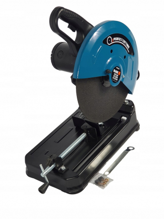 Fierastrau debitat metale 3500w disc 350mm, circular/ debitator stationar cu masa si menghina reglaj unghi (42264) [0]