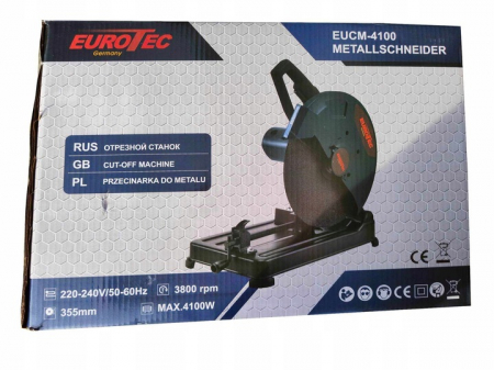 Fierastrau debitat metale 4100w disc 355mm, circular, debitator stationar cu masa si menghina reglaj unghi (EUCM-4100) [1]