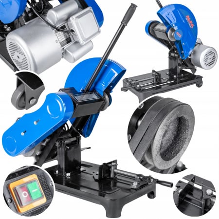 Fierastrau debitat metale profesional disc 405mm pe curea debitator menghina reglaj unghi (ALCM35230V) [0]