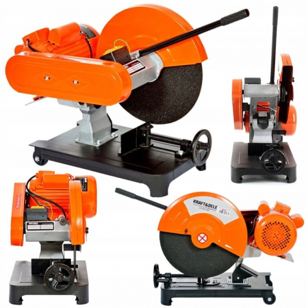 Aparat frezat / taiat - Fierastrau debitat metale profesional disc 405mm pe curea debitator menghina reglaj unghi (KD593)