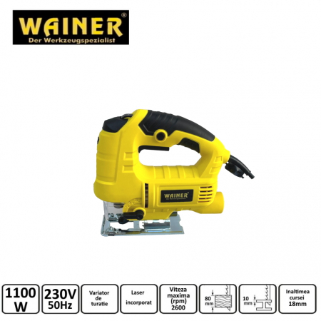 Fierastraie - Fierastrau electric pendular 1100W cu variator si laser (JS4)