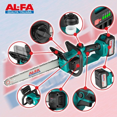 Fierastrau pe acumulator 12" cu motor fara perii 21V 4Ah (ALCRH-21BL-2-12) [7]