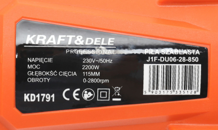 Fierastrau pendular electric tip sabie 2100W + cutie (KD1791) [5]