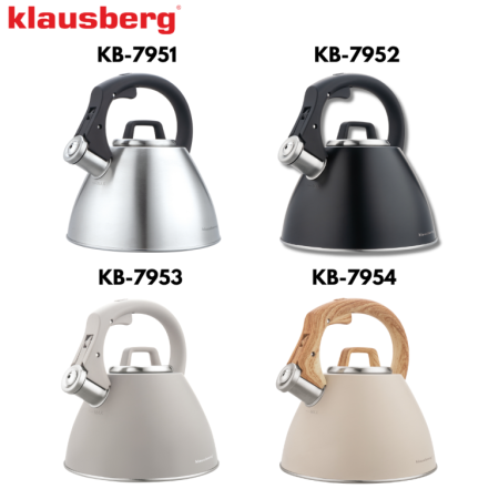 Fierbator apa 2.5L din inox cu fluier si maner soft touch pentru toate tipurile de plite (KB-7951) [12]