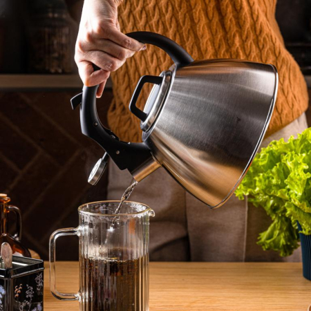 Fierbator apa 2.5L din inox cu fluier si maner soft touch pentru toate tipurile de plite (KB-7951) [9]