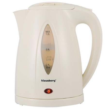 Fierbatoare - Fierbator electric 1.2 l crem cu led si fierbere rapida (KB-9002)