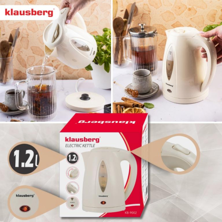Fierbator electric 1.2 l crem cu led si fierbere rapida (KB-9002) [12]