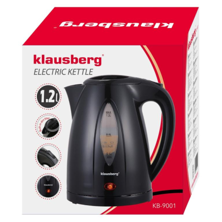 Fierbator electric 1.2 l negru cu Led si fierbere rapida (KB-9001) [12]