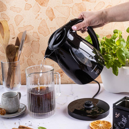 Fierbator electric 1.2 l negru cu Led si fierbere rapida (KB-9001) [9]