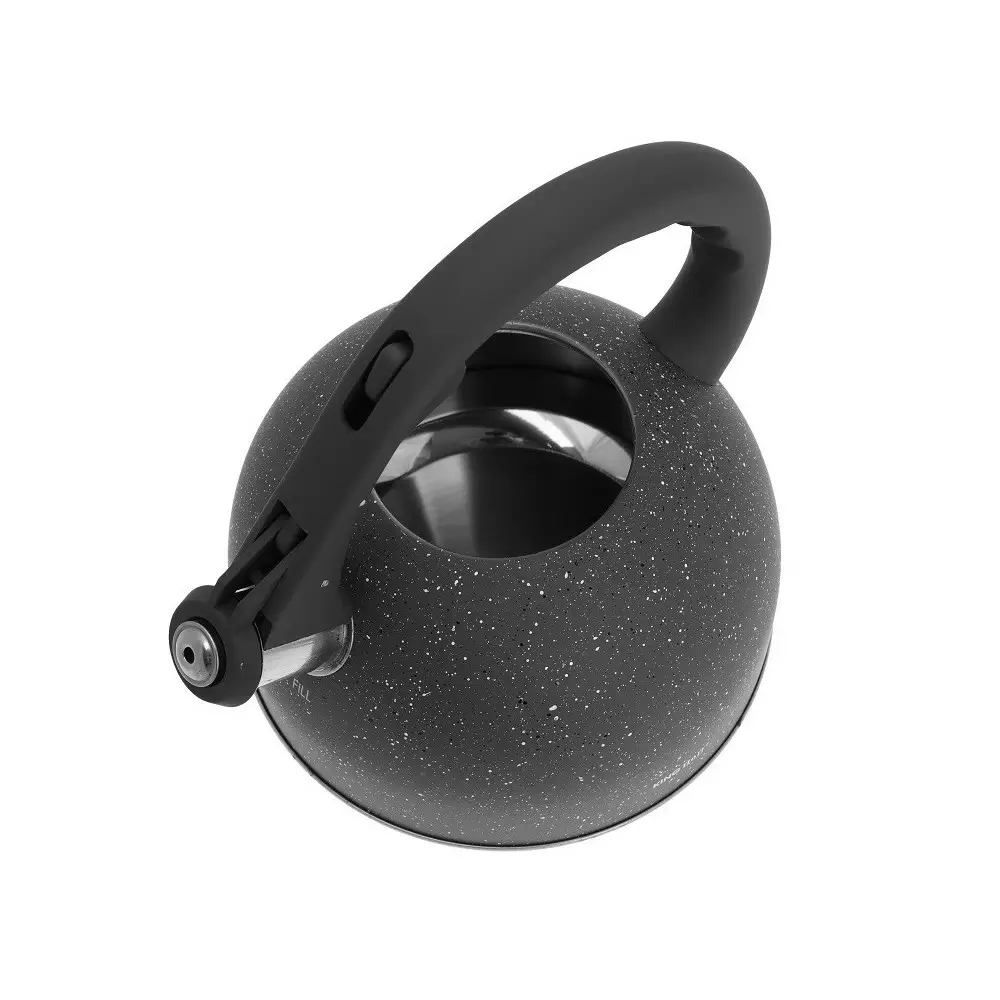 Fierbator manual cu fluier din otel, finisaj marmura gri, capacitate 2.6 l (KH-1408) [1]