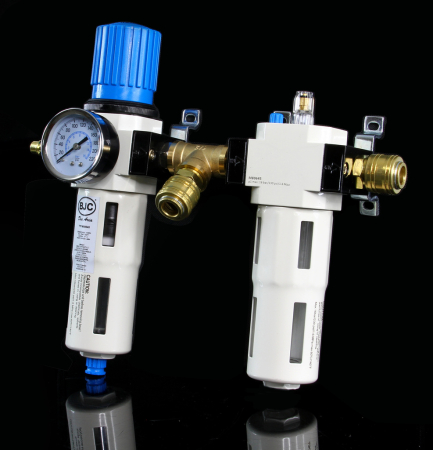 Filtru regulator cu ungator pentru aer comprimat 1/2", separator apa si ulei (M80645) [7]